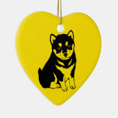 Shiba Inu Chinesischer Hund Jahr 2018 Zurück-Ornam Keramikornament (Rechts)
