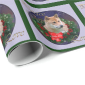 Shiba Inu Christmas Geschenkpapier (Rolleneckpunkt)