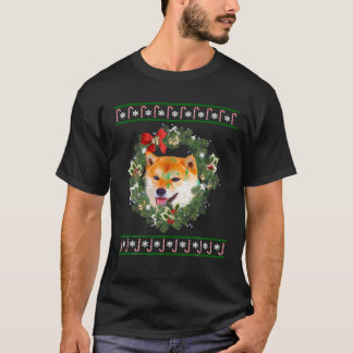 Shiba Inu Christmas Tree Dog Santa Xmas T-Shirt Pa