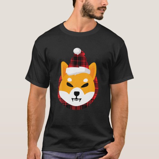 Shiba Inu Coin Crypto Decal Santa Fairy Xmas T-Shirt (Vorderseite)