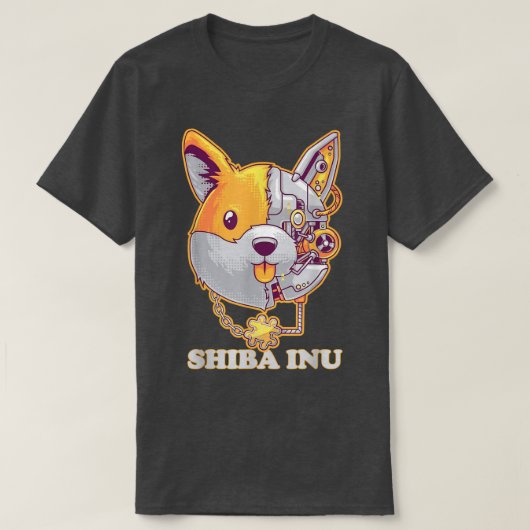 Shiba Inu Coin Krypto Token Kryptowährung Brieftas T-Shirt (Design vorne)