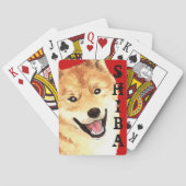 Shiba Inu Color Block Playing Cards Spielkarten (Rückseite)