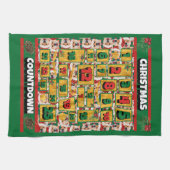 Shiba Inu Countdown Weihnachtskalender Hund Geschirrtuch (Horizontal)