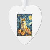 Shiba Inu Cute Dog Halloween Jack O Lantern Pumpki Ornament (Vorderseite)