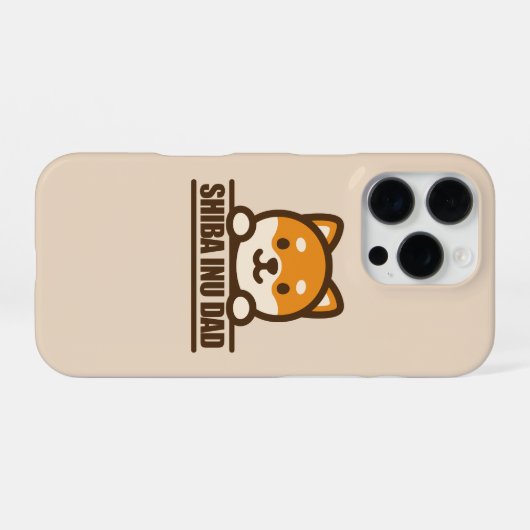 SHIBA INU DAD - Proud Shiba Inu Father Design iPhone Hülle (Rückseite (Horizontal))