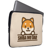SHIBA INU DAD - Proud Shiba Inu Father Design Laptopschutzhülle (Vorne Rechts)