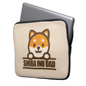 SHIBA INU DAD - Proud Shiba Inu Father Design Laptopschutzhülle (Vorderseite Links)