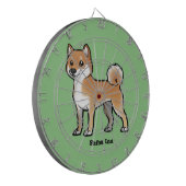 Shiba inu dartscheibe (Vorderseite Links)
