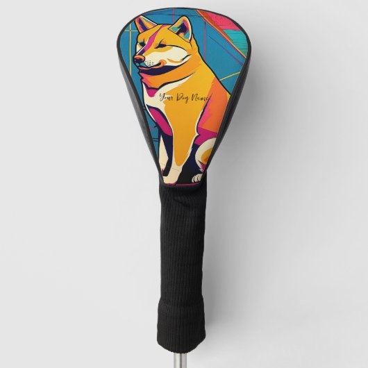 Shiba Inu Dog 002 - Bruno Pokopen Golf Headcover (Vorderseite)