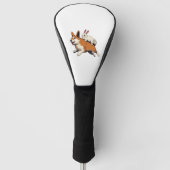 Shiba Inu Dog and Rabbit - Gemeinsam gestalten Golf Headcover (Vorderseite)