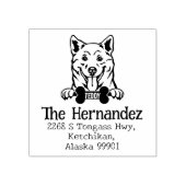 Shiba Inu Dog, benutzerdefinierte Rücksendeadresse Gummistempel (Prägung)