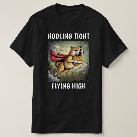 Shiba Inu Dog Black T-Shirt (Design vorne)