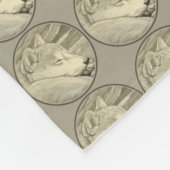 Shiba Inu Dog Blanket Dog Art Fleece Blankes (Ecke)