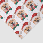 Shiba Inu Dog Breed Christmas Stars Seidenpapier (Ausschnitt)