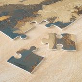 Shiba Inu Dog Christmas Vintag Beach Puzzle (Seite)