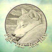 Shiba Inu Dog Decal Custom Dog Art Window Fensteraufkleber (Blatt 3)