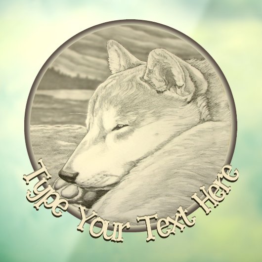 Shiba Inu Dog Decal Custom Dog Art Window Fensteraufkleber (Blatt 3)