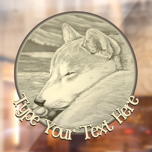 Shiba Inu Dog Decal Custom Dog Art Window Fensteraufkleber (Blatt 2)
