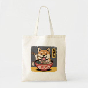 Shiba Inu Dog Eating Ramen Tragetasche
