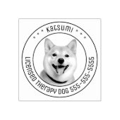Shiba Inu Dog Foto Gummistempel (Prägung)
