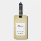 Shiba Inu Dog Gepäckmarke Gepäckanhänger (Rückseite vertikal)