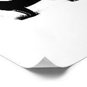 Shiba Inu Dog - Halloween Moon Silhouette Übergröß Poster (Ecke)