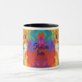 Shiba Inu Dog Impressionistischer Paint Tasse (Zentrum)