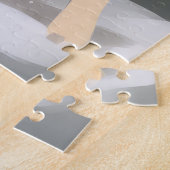 Shiba Inu Dog in Schnee Weihnachten Puzzle (Seite)