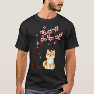 Shiba Inu Dog Japanischer Cherry Blossom Sakura Fl T-Shirt