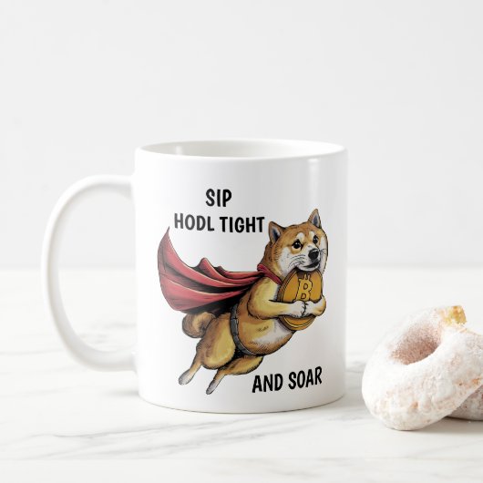 Shiba Inu Dog Kaffeetasse (Mit Donut)
