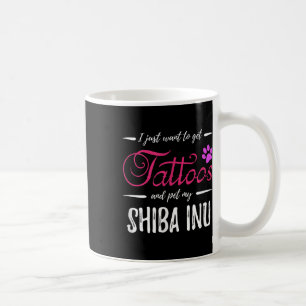 Shiba Inu Dog Lover Tattoo Funny Dog Mama Geschenk Kaffeetasse