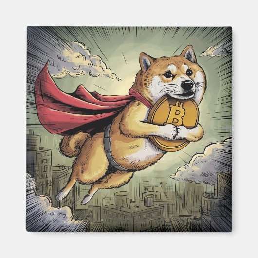 Shiba Inu Dog Magnet (Vorne)