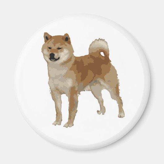 Shiba Inu Dog Magnet (Vorne)