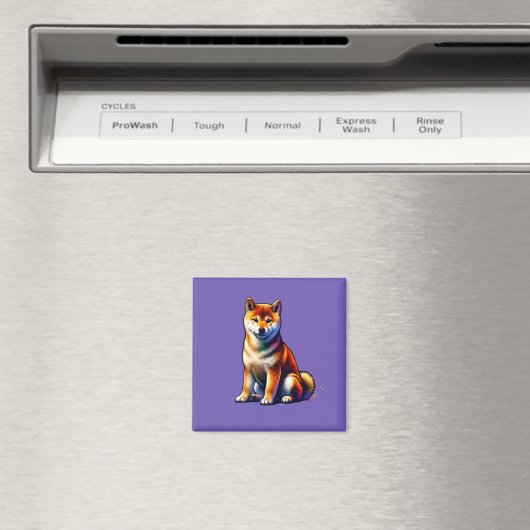 Shiba Inu Dog Magnet (In Situ (Geschirrspüler))