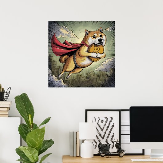Shiba Inu Dog Poster (Heimbüro)