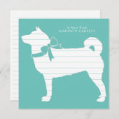 Shiba Inu Dog Puppy Dankeskarte (Vorne/Hinten)