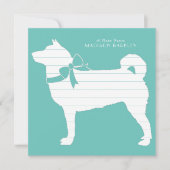 Shiba Inu Dog Puppy Dankeskarte (Vorderseite)