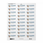 Shiba Inu Dog Return Address Labels (Vorne)