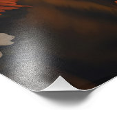 Shiba Inu Dog Samurai Fotodruck (Ecke)