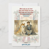 Shiba Inu Dog Weihnachtskarte Feiertagskarte (Rückseite)