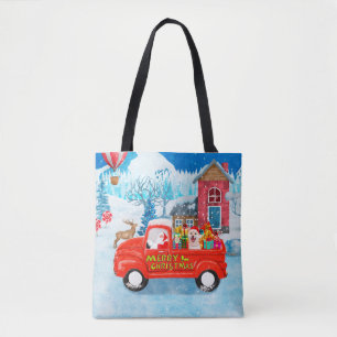 Shiba Inu Dog Weihnachtswagen Schnee Tasche