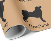 Shiba Inu Dog Wrapping Paper Geschenkpapier (Rolleneckpunkt)