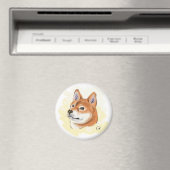 Shiba Inu Dog Zeichnend Magnet (In Situ (Geschirrspüler))