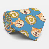 Shiba Inu Dogecoin Krawatte (Gerollt)
