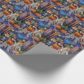 Shiba Inu Dogs in Halloween Costumes Geschenkpapier (Ecke)