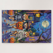 Shiba Inu Dogs in Halloween Costumes Puzzle (Horizontal)
