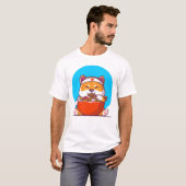Shiba Inu Eating Ramen T-Shirt (Vorne ganz)