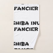 shiba inu fancier badhandtuch set (Handtuch)