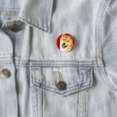 Shiba Inu-Farbblock Button (Beispiel)