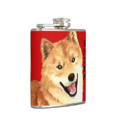 Shiba Inu-Farbblock Flachmann (Rechts)